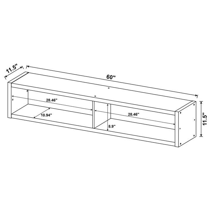 Lewes 4-piece 60-inch TV Entertainment Center Cappuccino