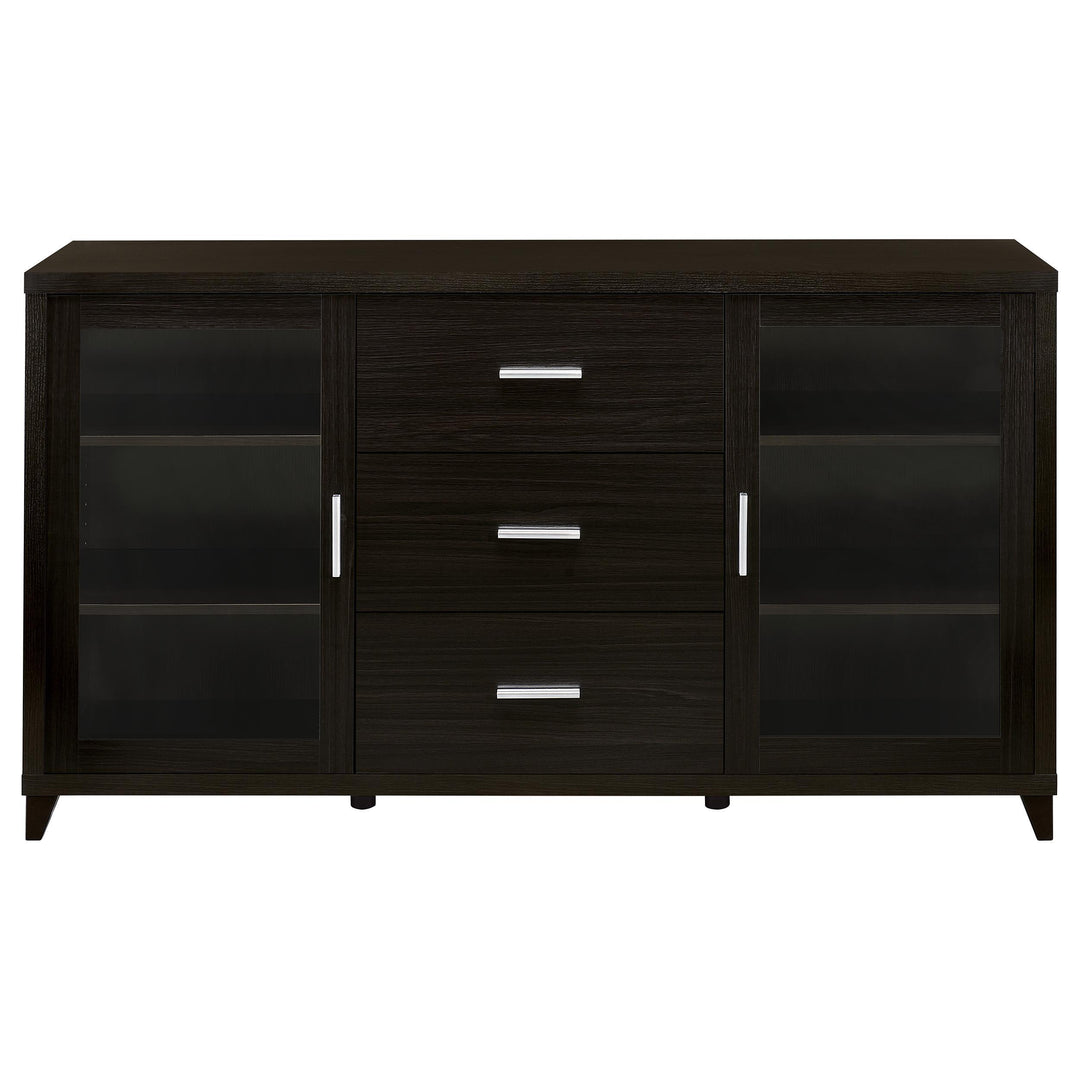 Lewes 2-door Engineered Wood 60-inch TV Stand Cappuccino