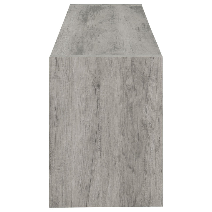 Burke 2-door Engineered Wood 71-inch TV Stand Grey Driftwood
