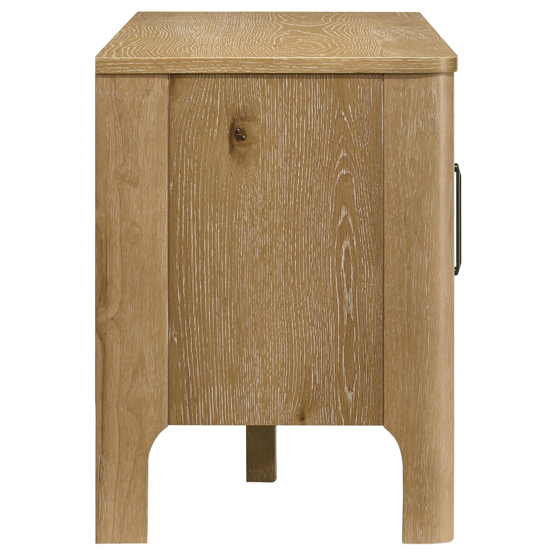 Rowe 65-inch 2-door Wood TV Stand Media Console Light Oak