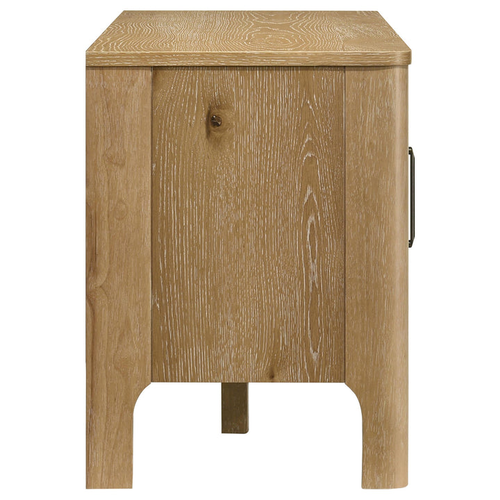 Rowe 65-inch 2-door Wood TV Stand Media Console Light Oak