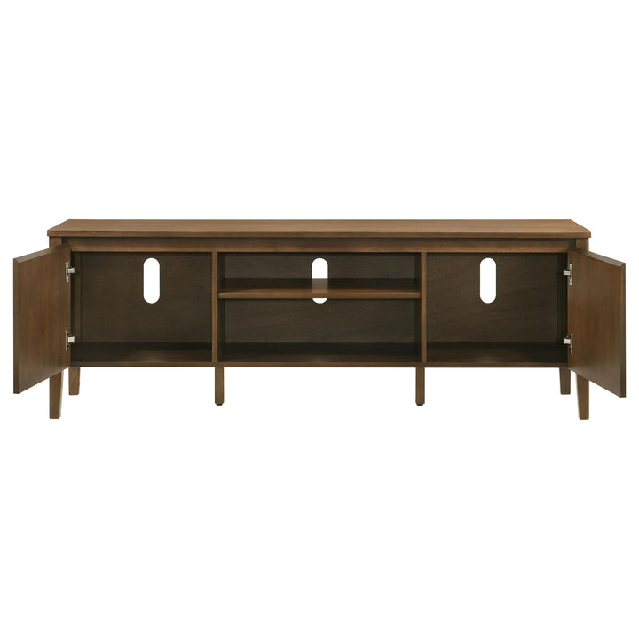 Thori 63-inch 2-door TV Stand Media Console Dark Brown