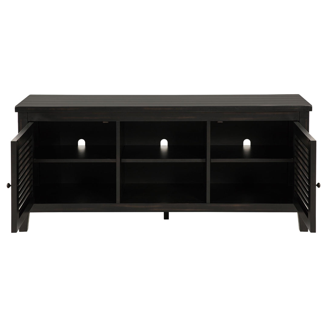 Concord 2-door 60-inch TV Stand Console Distressed Java