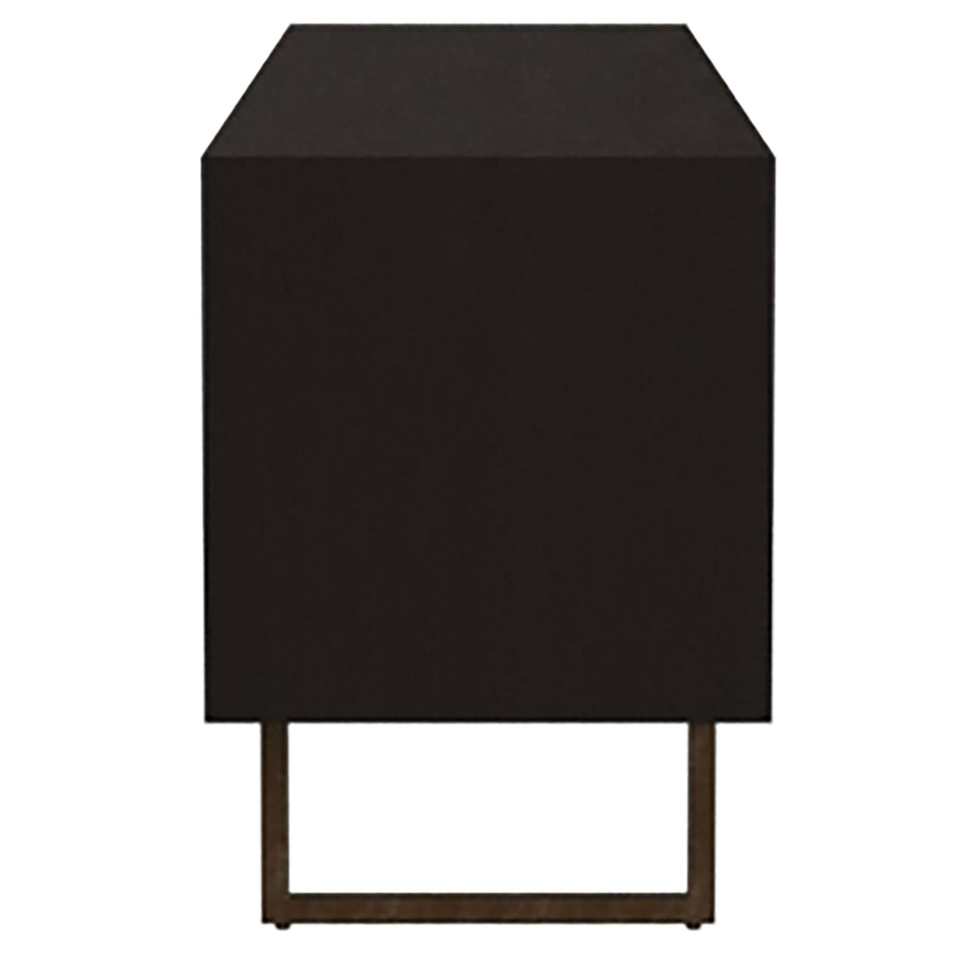 Marsden 2-door Mango Wood 70-inch TV Stand Charcoal Black