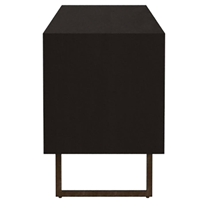 Marsden 2-door Mango Wood 70-inch TV Stand Charcoal Black