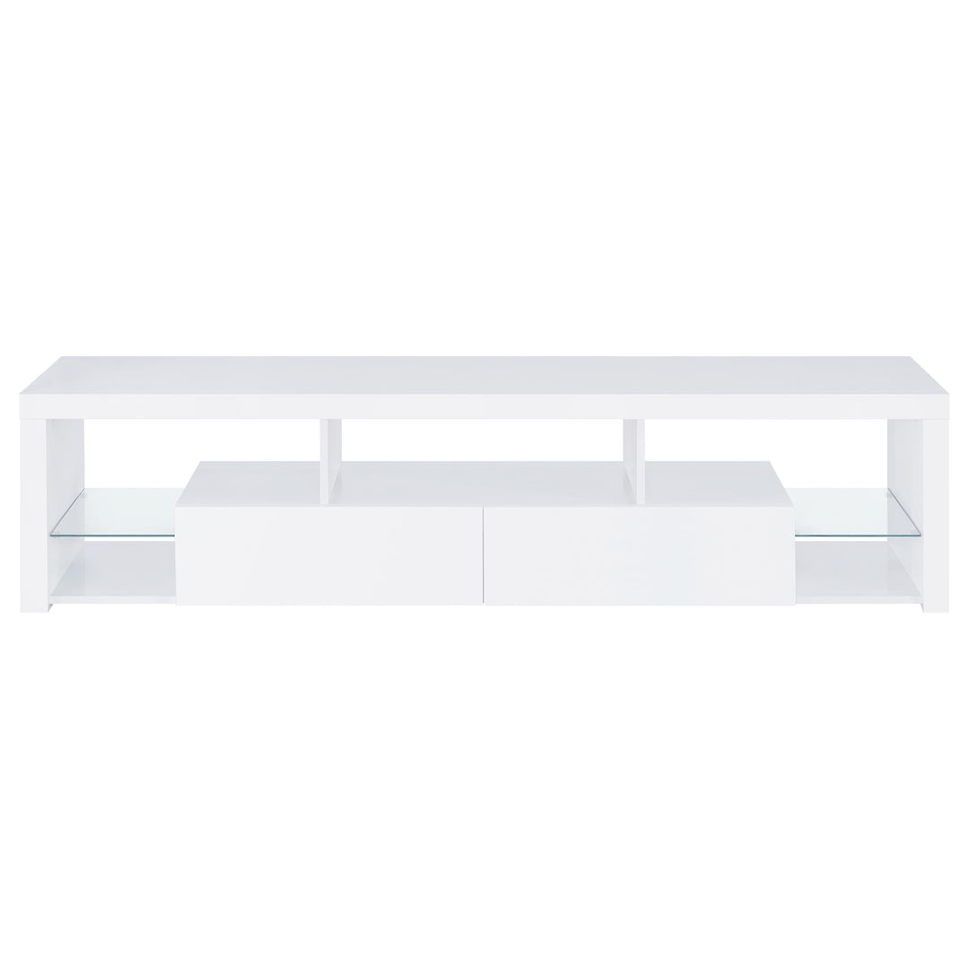 Jude 3-piece 71-inch TV Entertainment Center White High Gloss