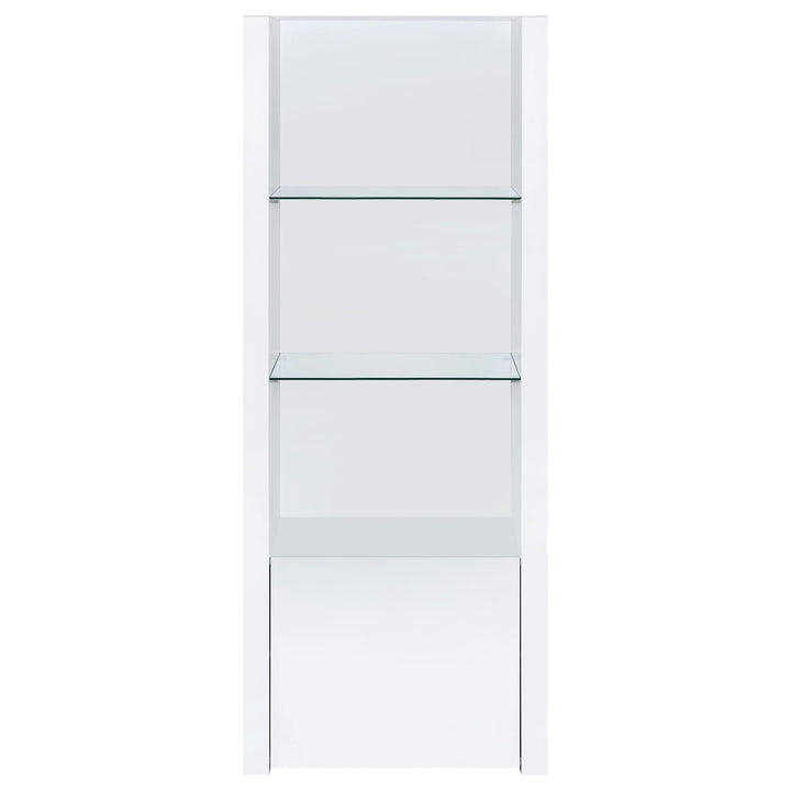 Jude 3-piece 71-inch TV Entertainment Center White High Gloss
