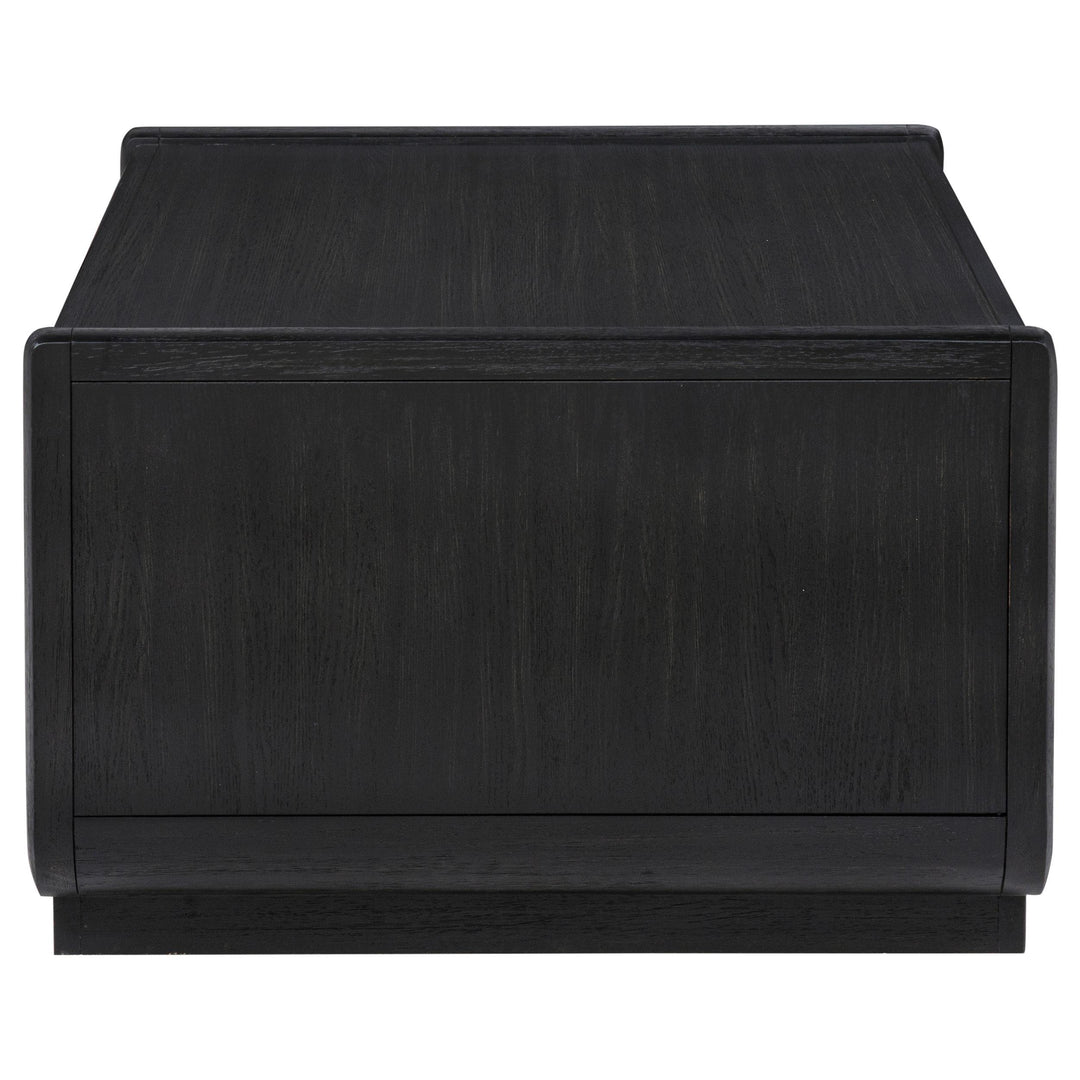 Leandro 2-drawer Wood Cocktail Coffee Table Burnished Black