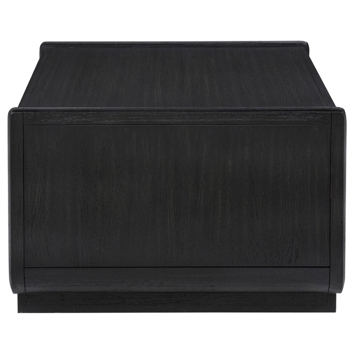 Leandro 2-drawer Wood Cocktail Coffee Table Burnished Black