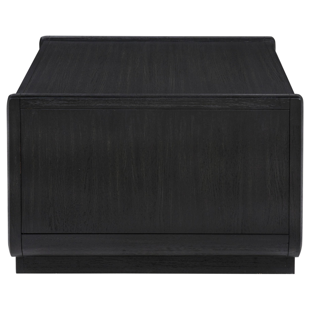 Leandro 2-drawer Wood Cocktail Coffee Table Burnished Black