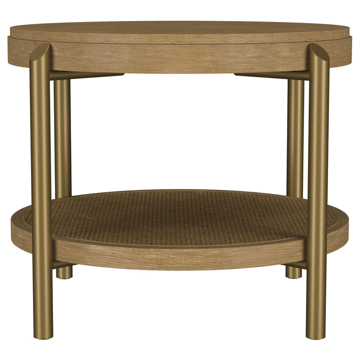 Arini 3-piece Round Coffee and End Table Set Sand Wash
