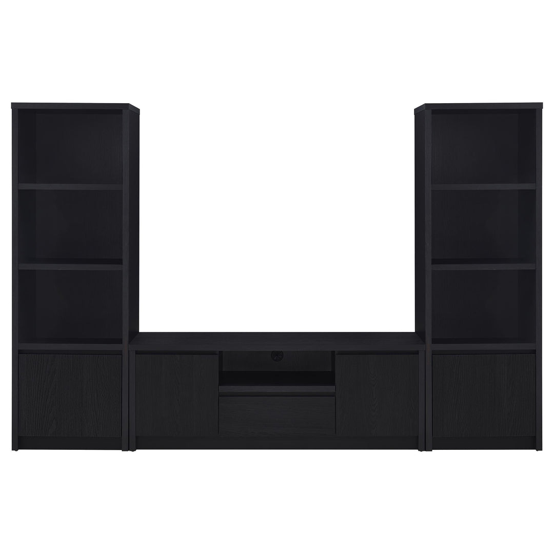 Winfield 3-piece Entertainment Center 60-inch TV Stand Black