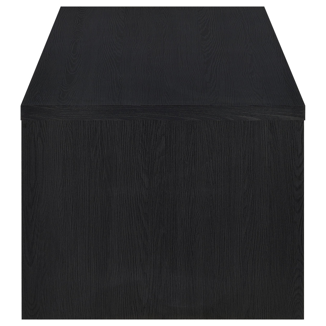 Knapp Lift Top Cocktail Coffee Table with Dual Drawers Black
