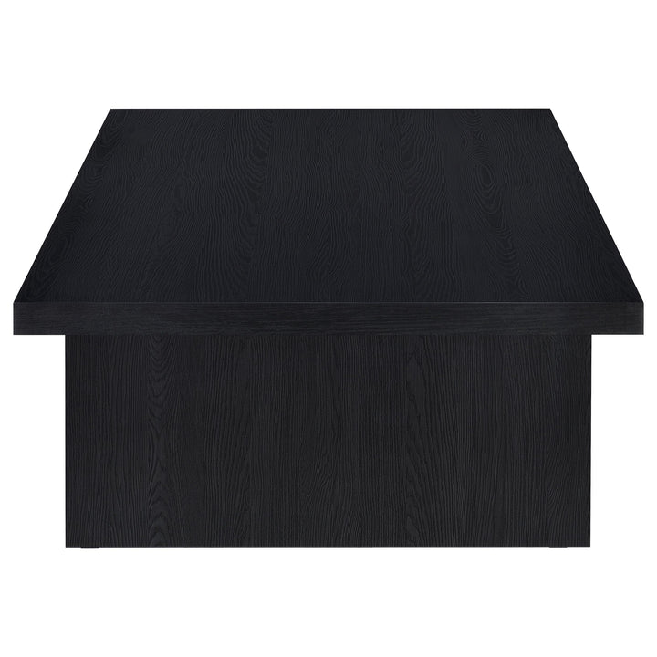 Max 2-piece Rectangular Coffee and End Table Set Black