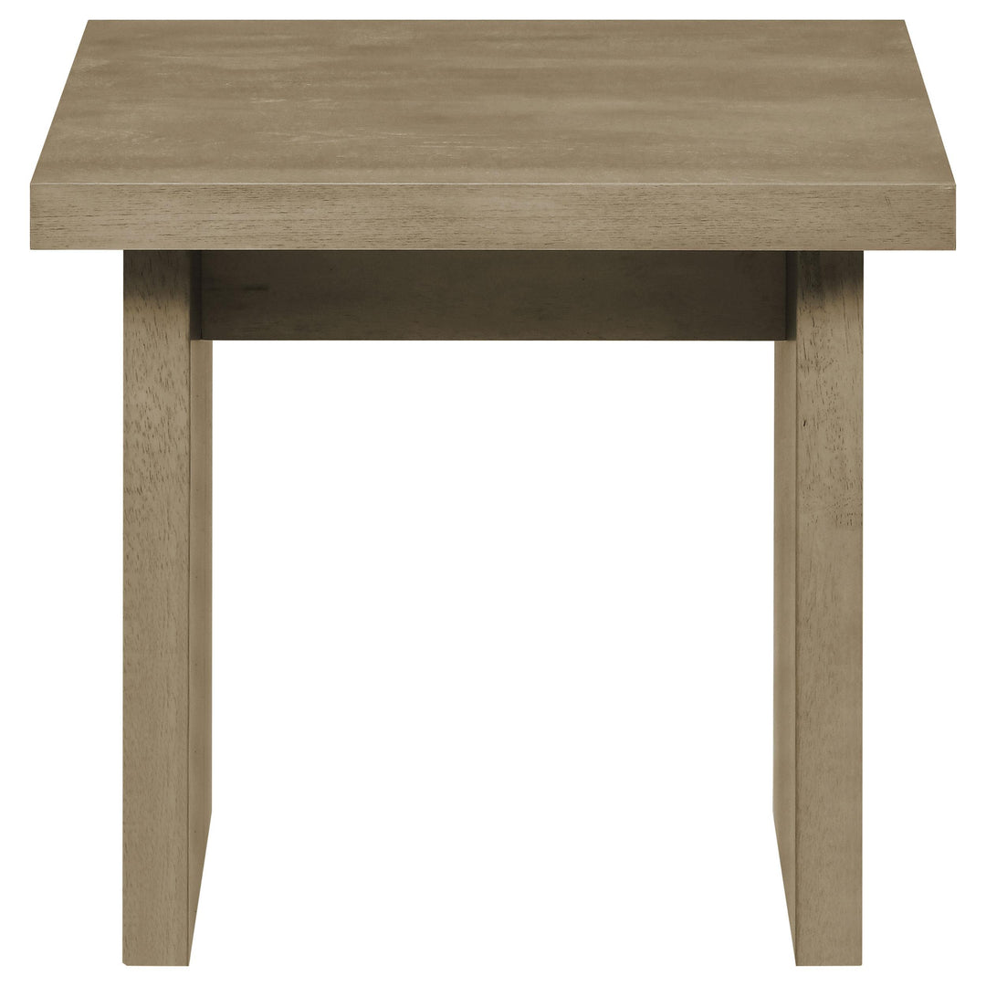 Decker Square Occasional Side End Table Natural Oak
