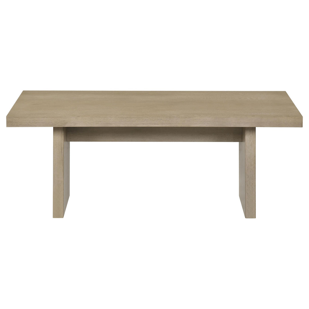 Decker 47-Inch Rectangular Cocktail Coffee Table Natural Oak