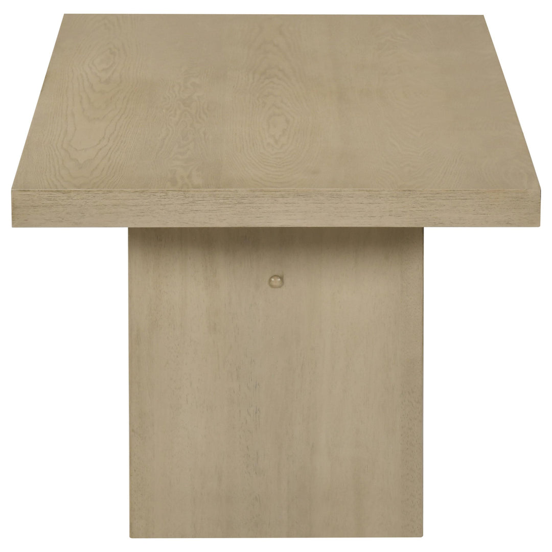 Decker 47-Inch Rectangular Cocktail Coffee Table Natural Oak