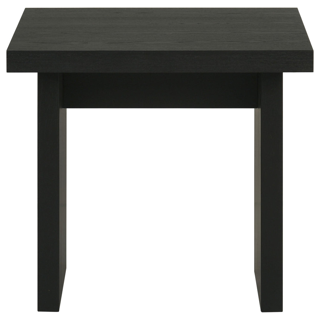 Decker Square Occasional Side End Table Black