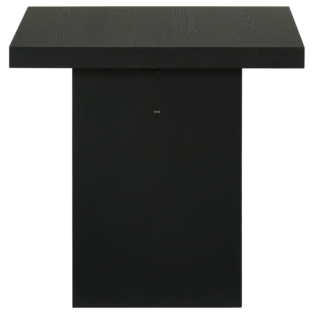 Decker Square Occasional Side End Table Black