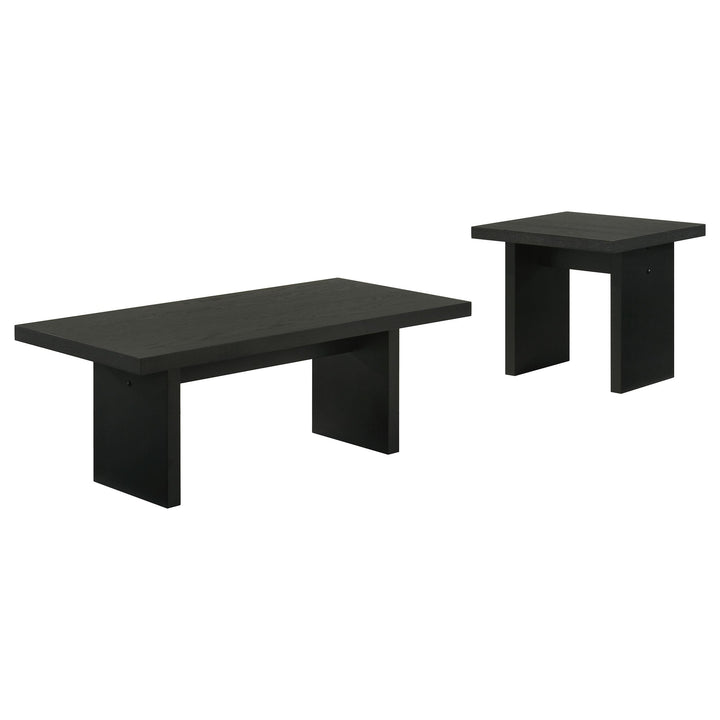 Decker 2-piece Coffee and End Table Set Black