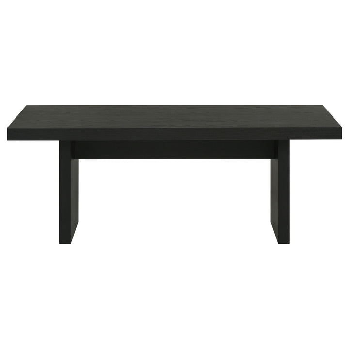 Decker 47-Inch Rectangular Cocktail Coffee Table Black