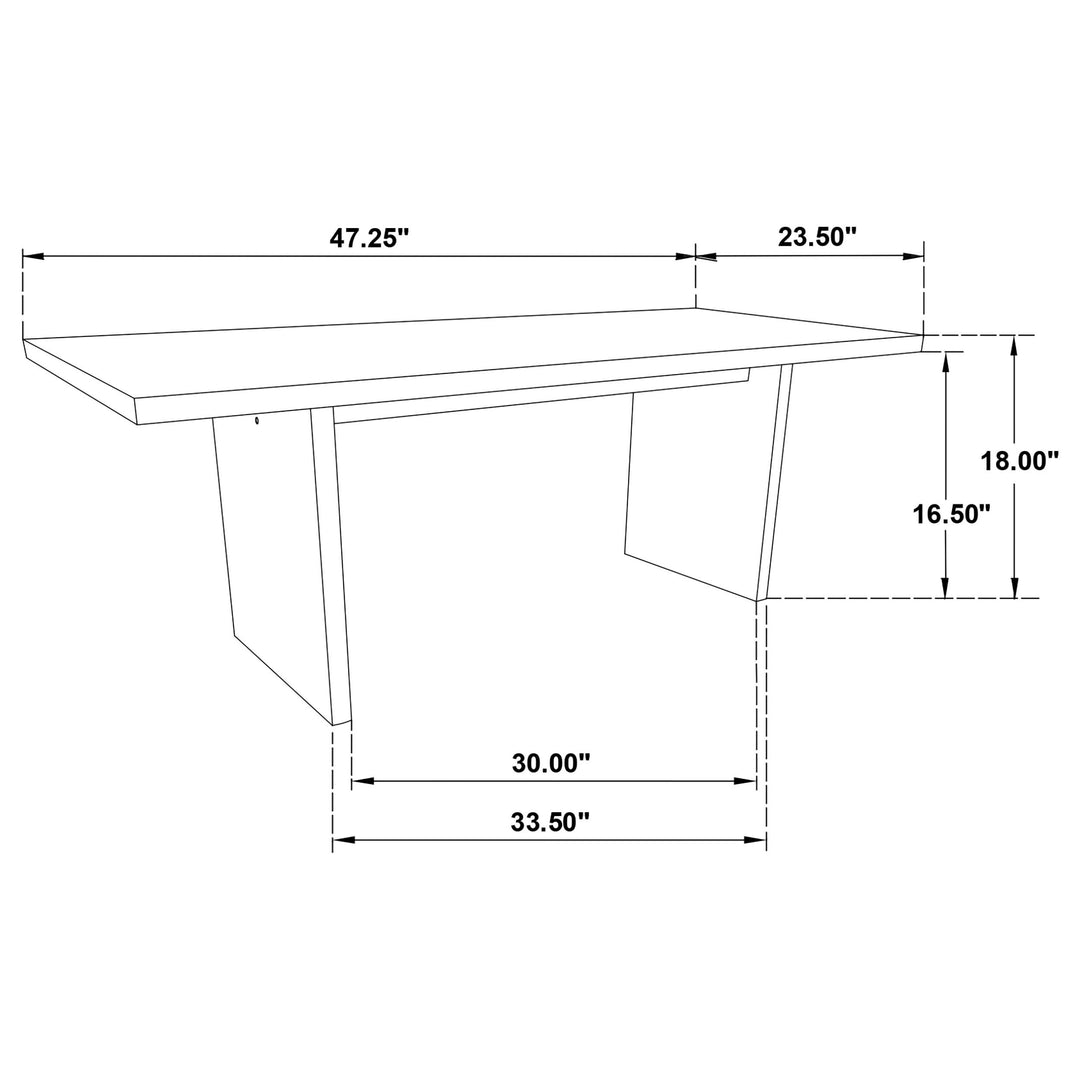 Decker 3-piece Coffee and End Table Set Walnut