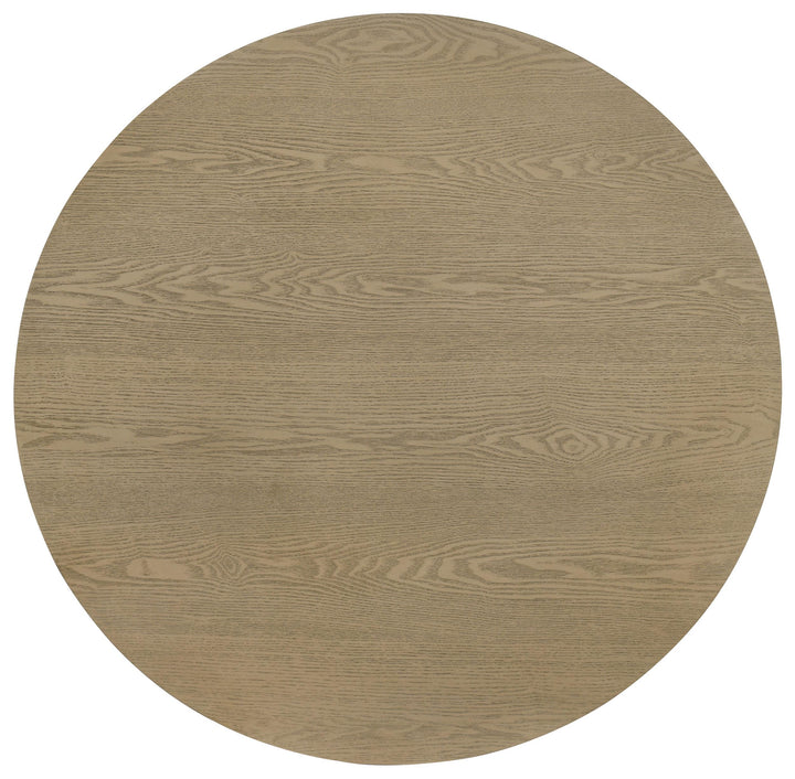 Hamlyn Round Fluted Occasional Cocktail Coffee Table Natural Oak