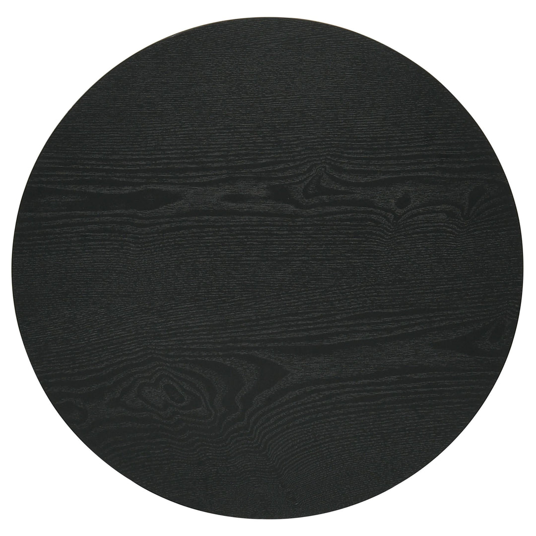 Hamlyn 3-piece Round Fluted Coffee and End Table Set Black
