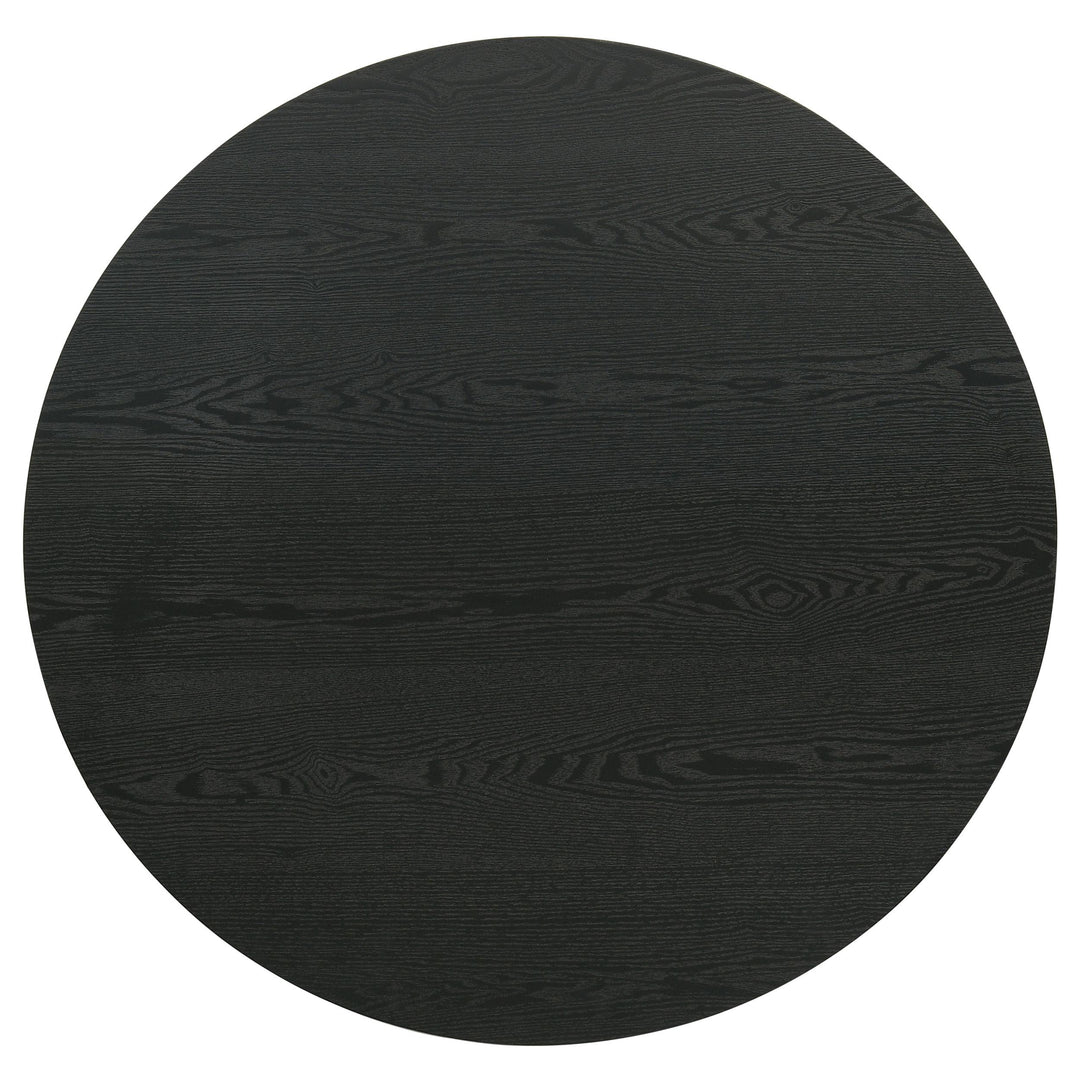 Hamlyn 3-piece Round Fluted Coffee and End Table Set Black