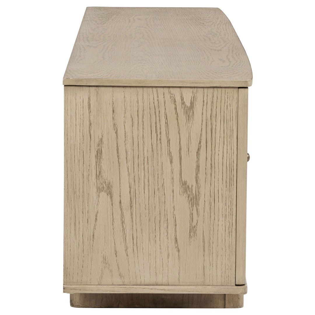 Kailani 79-inch 4-door Cane TV Stand Media Console Beige Oak