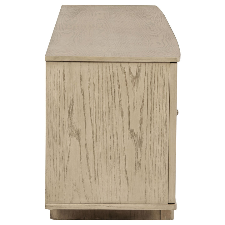 Kailani 79-inch 4-door Cane TV Stand Media Console Beige Oak