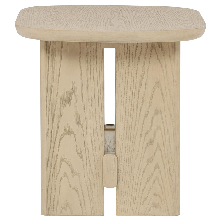 Kailani 3-piece Coastal Coffee and End Table Set Beige Oak