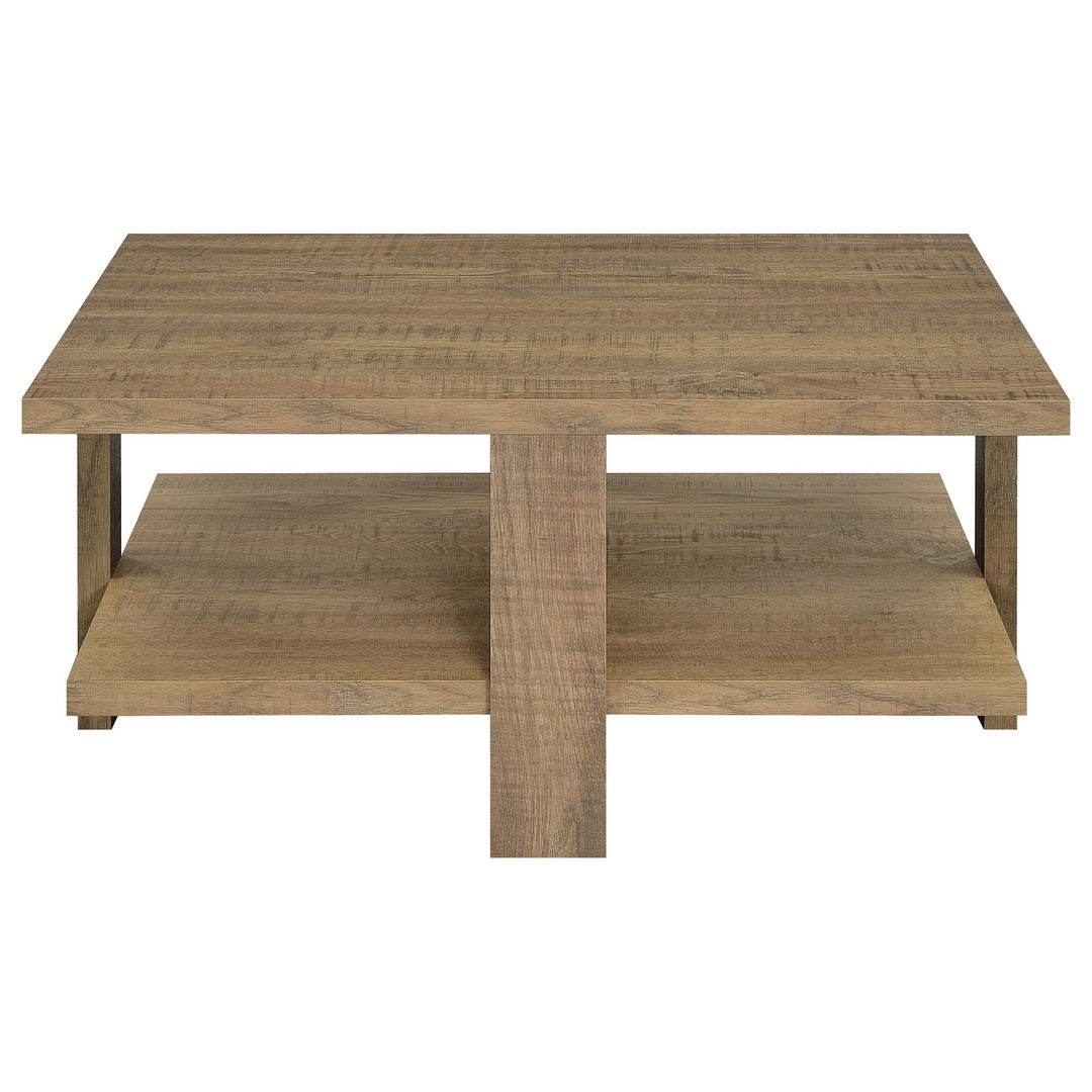 Dawn 2-piece Round Coffee and End Table Set Mango Brown