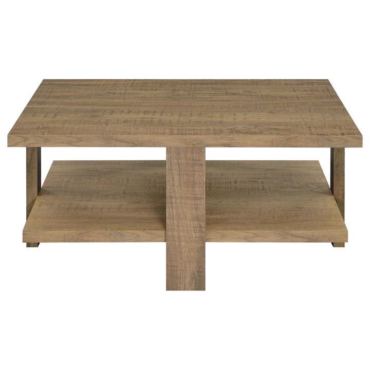 Dawn 2-piece Round Coffee and End Table Set Mango Brown