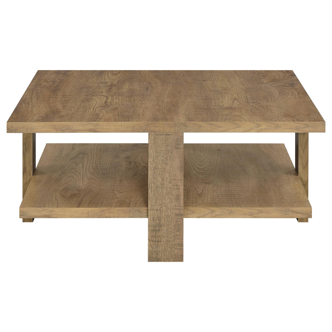 Dawn 2-piece Round Coffee and End Table Set Mango Brown