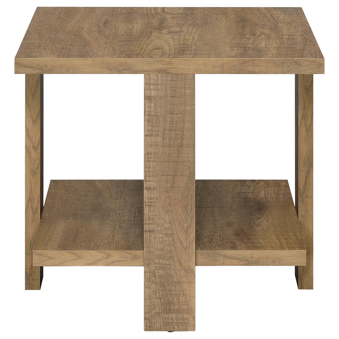Dawn 3-piece Round Coffee and End Table Set Mango Brown