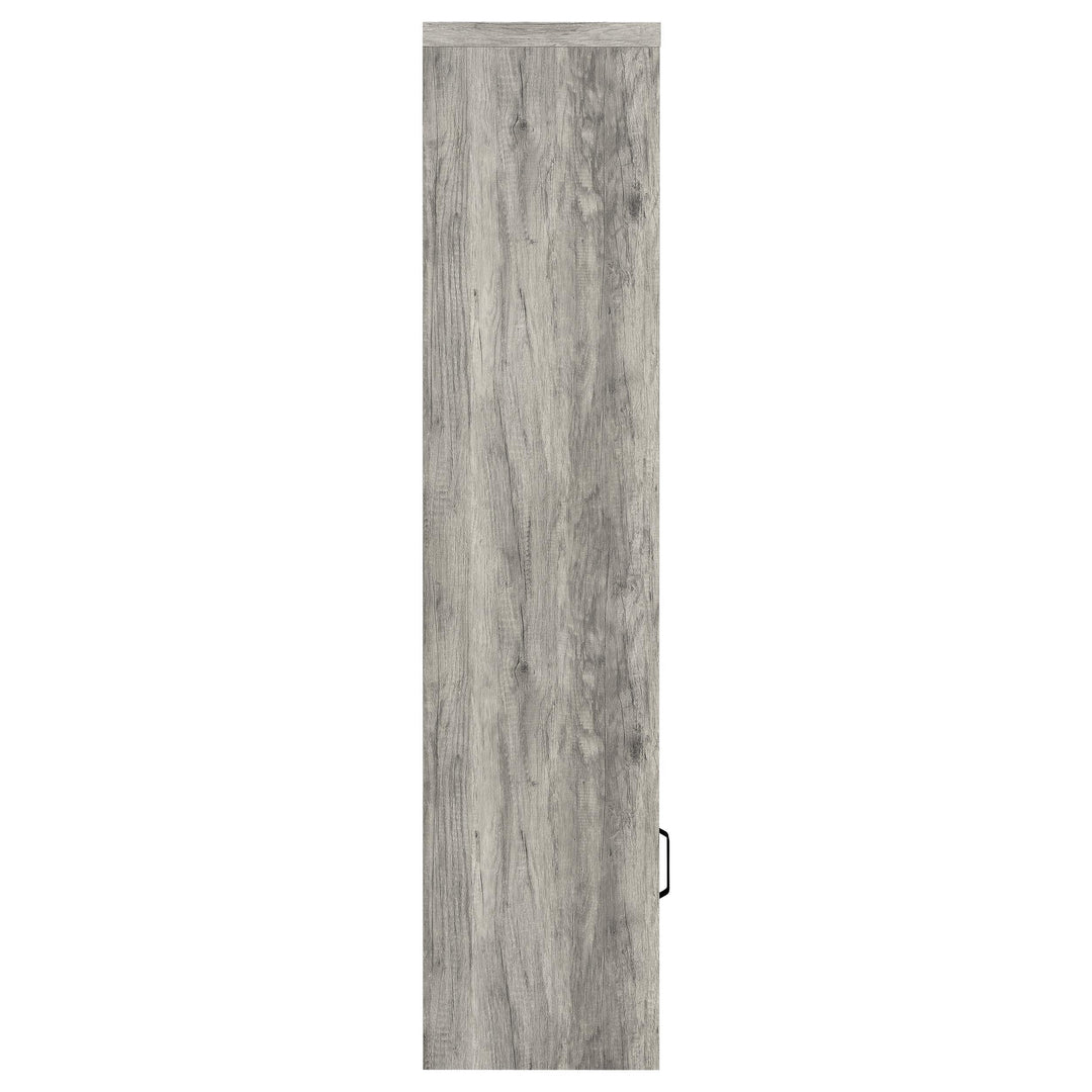 Burke 4-shelf Engineered Wood Media Tower Grey Driftwood