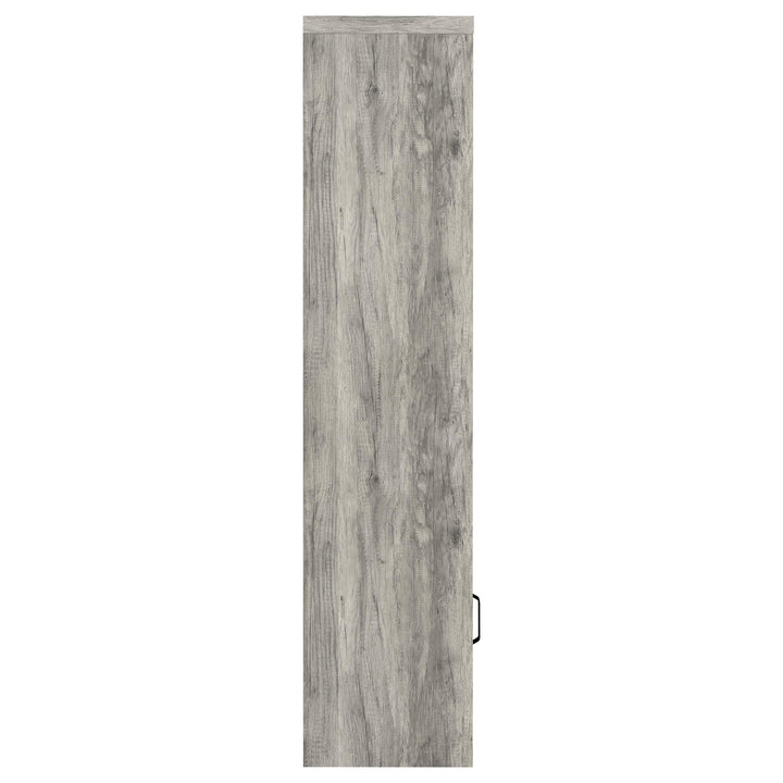 Burke 4-shelf Engineered Wood Media Tower Grey Driftwood