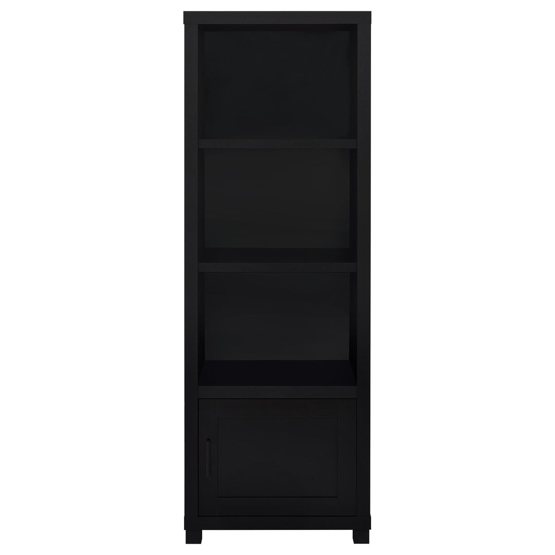 Sachin 3-shelf Engineered Wood Media Tower Black
