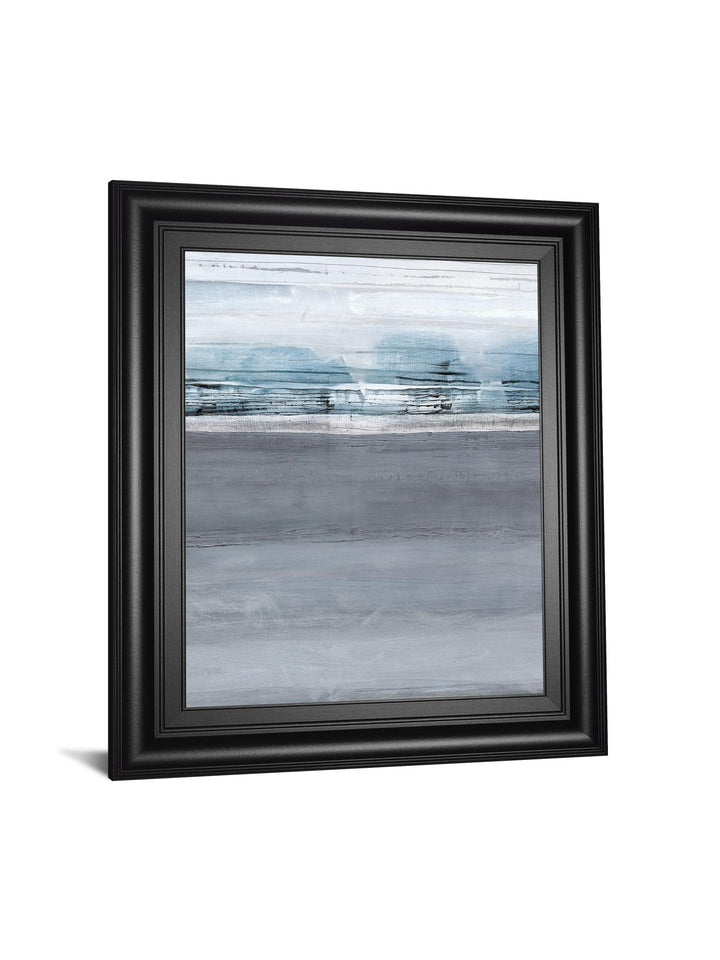 Snowy Tracks By Sims - Framed Print Wall Art - Dark Gray