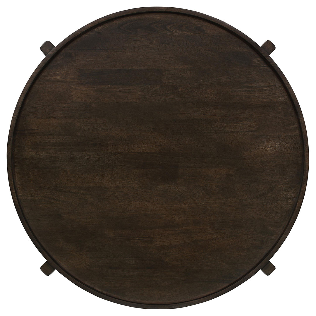 Cota 3-piece Solid Wood Coffee and End Table Set Dark Brown