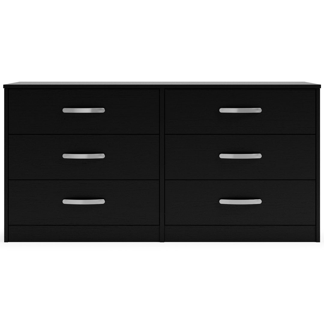 Finch - Black - Six Drawer Dresser - 29'' Height