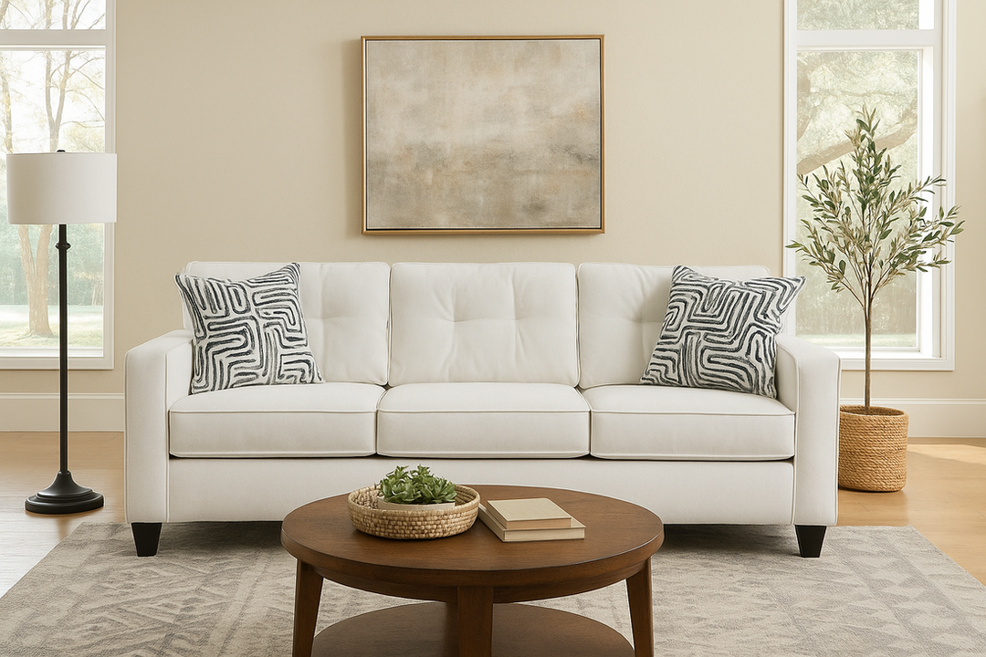 710 Cream Sofa &amp; Loveseat Set