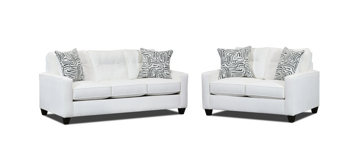 710 Cream Sofa &amp; Loveseat Set