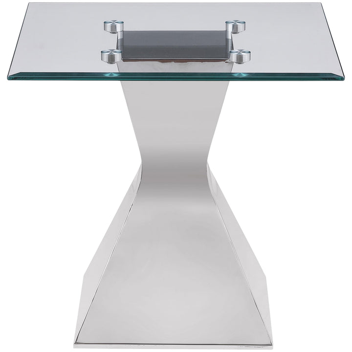 Jenny 2-piece Rectangular Coffee and End Table Set Chrome