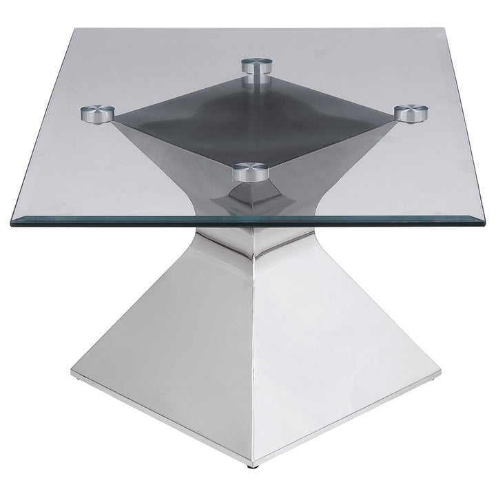 Jenny 3-piece Rectangular Coffee and End Table Set Chrome