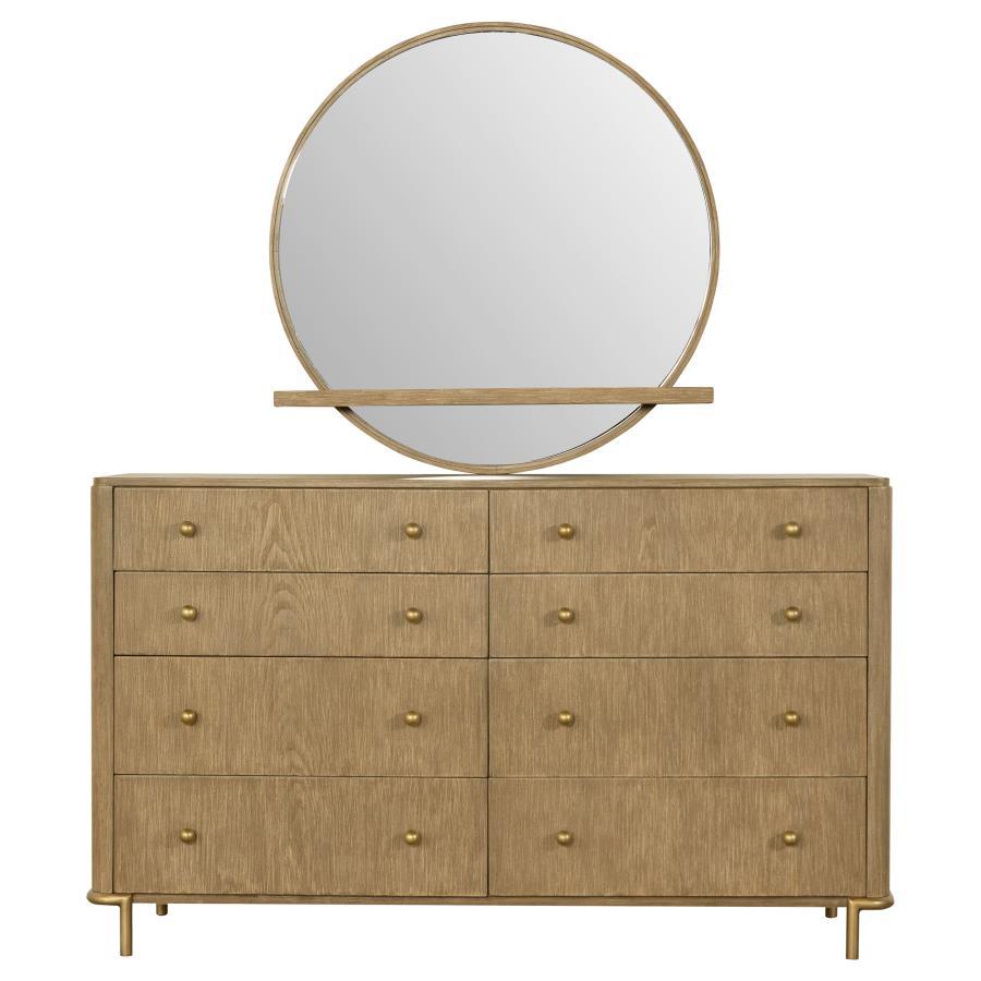 Arini - 8-Drawer Bedroom Dresser With Mirror