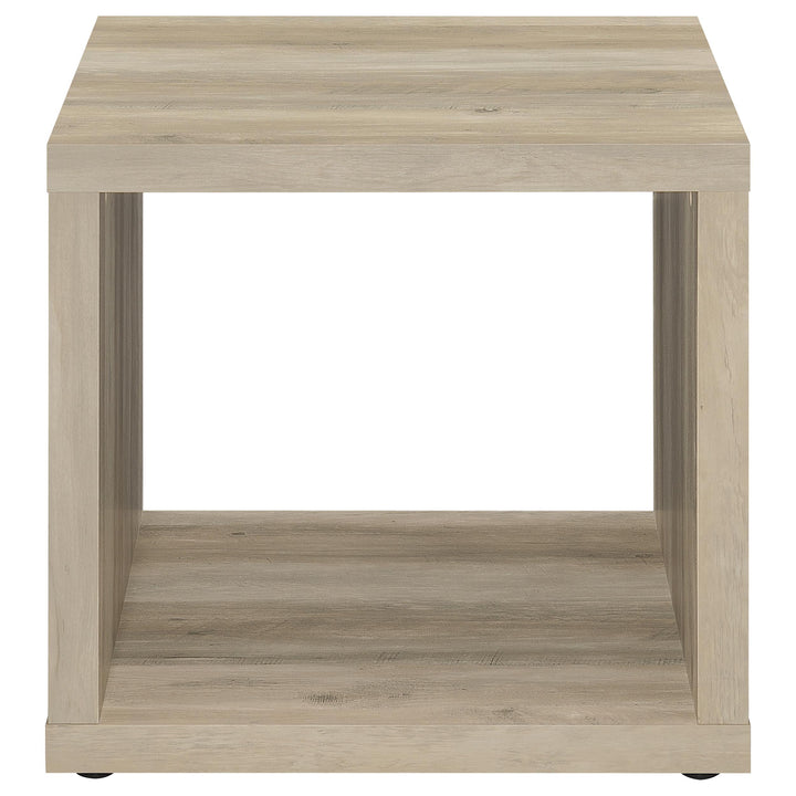 Frisco 2-piece Coffee and End Table Set Distressed Pine