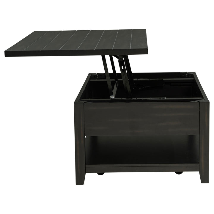 Payne 48-inch Mobile Lift Top Coffee Table Distressed Java