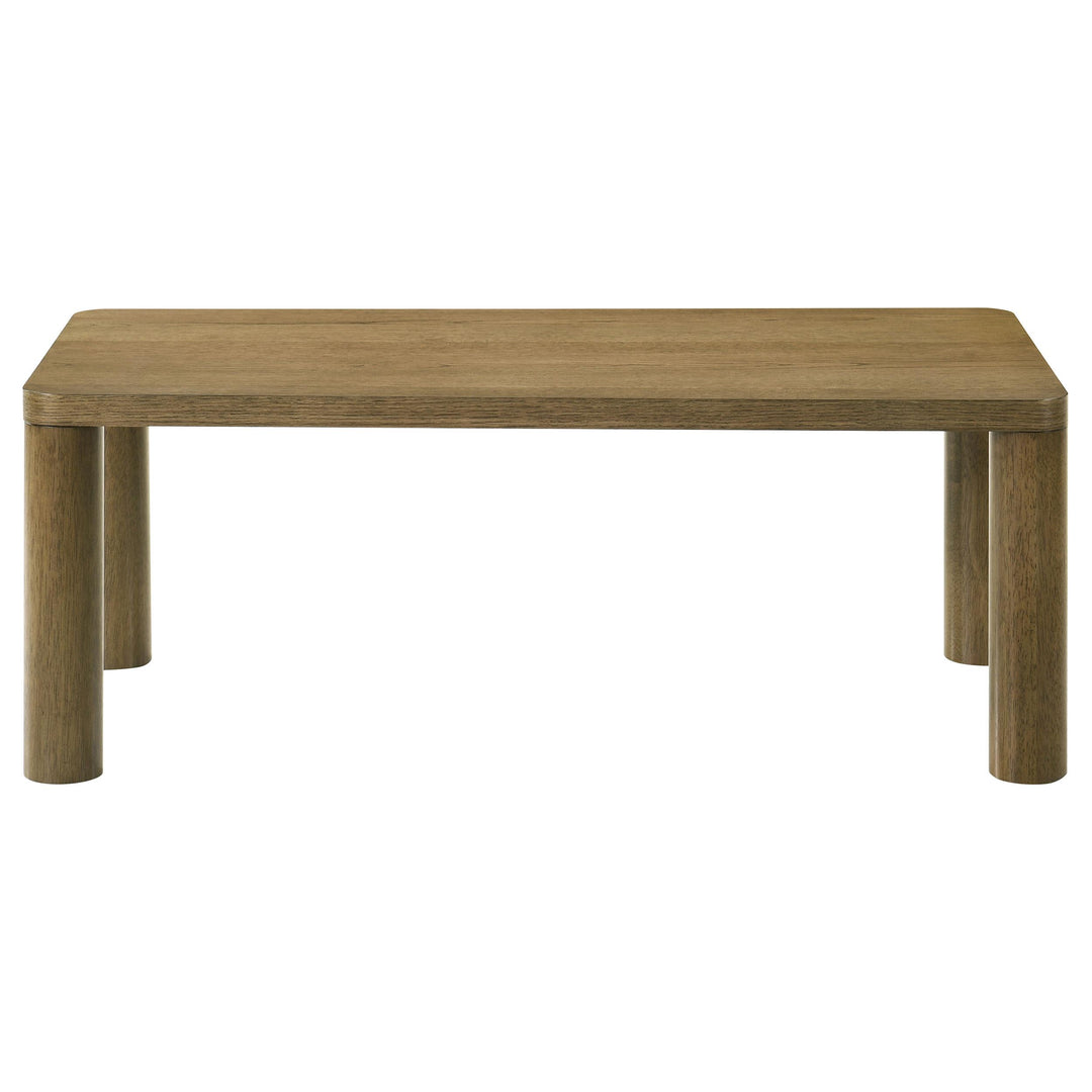 Castlewood 2-piece Cocktail Coffee Table Set Brown Oak